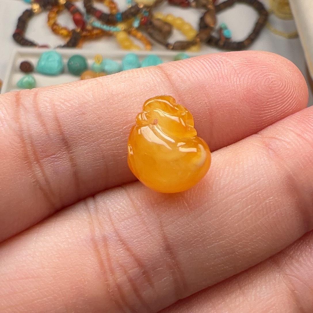 琥珀未镶嵌吊坠(不含链)