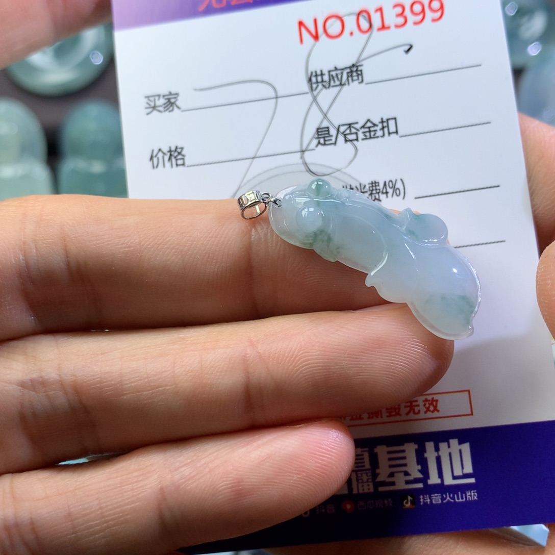 翡翠颈饰未镶嵌吊坠