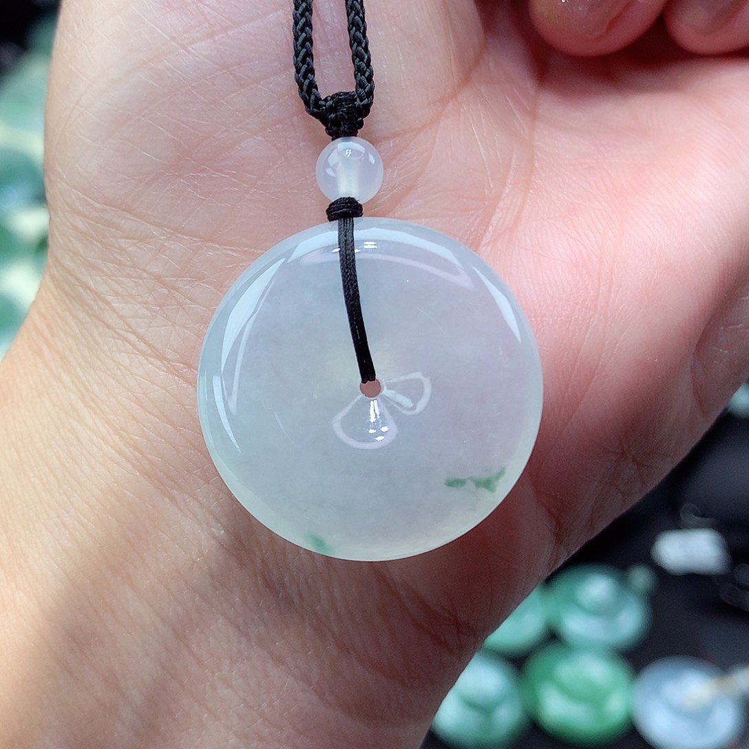 翡翠颈饰未镶嵌尺寸25.5/5.9