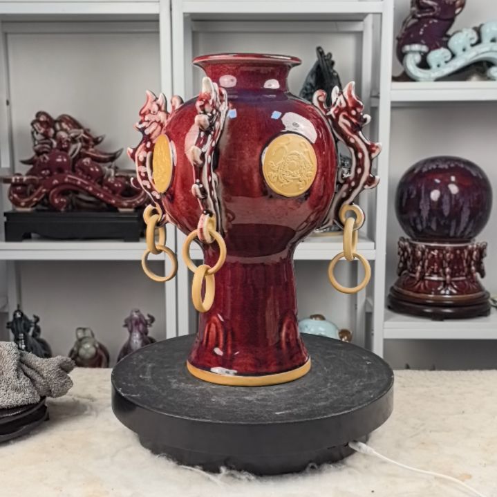 摆件钧瓷摆件神后镇钧瓷