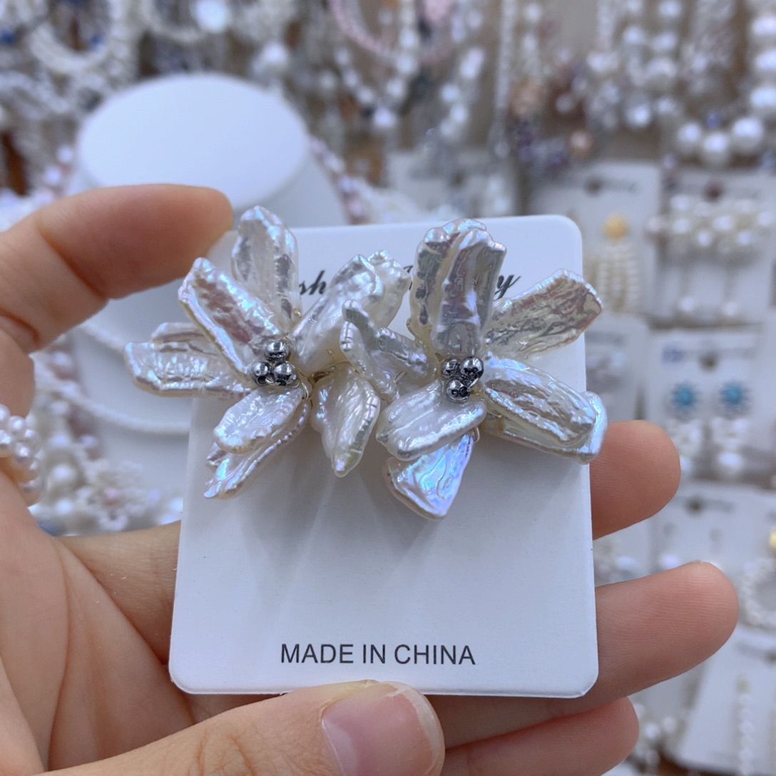 淡水珍珠银S925镶嵌项链