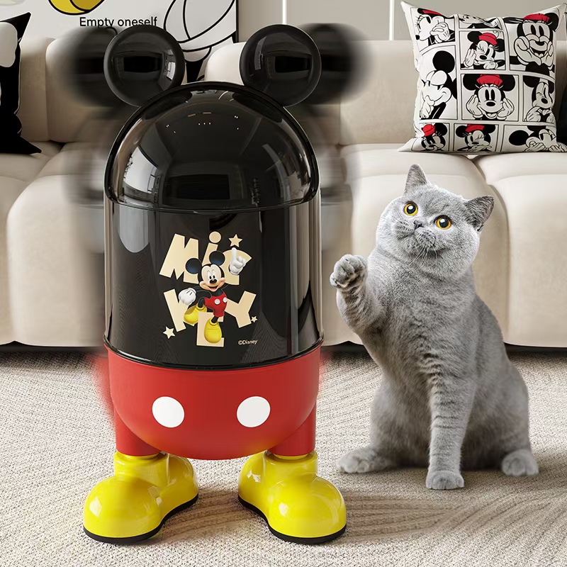 高颜值创意带盖垃圾桶大容量可爱家用客厅儿童房带翻盖收纳垃圾筒