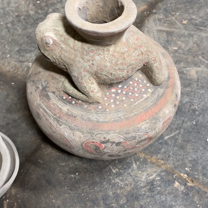 雄***农摆件唐三彩陶瓷摆件