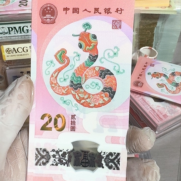 蛇钞纪念钞豹子5222一张