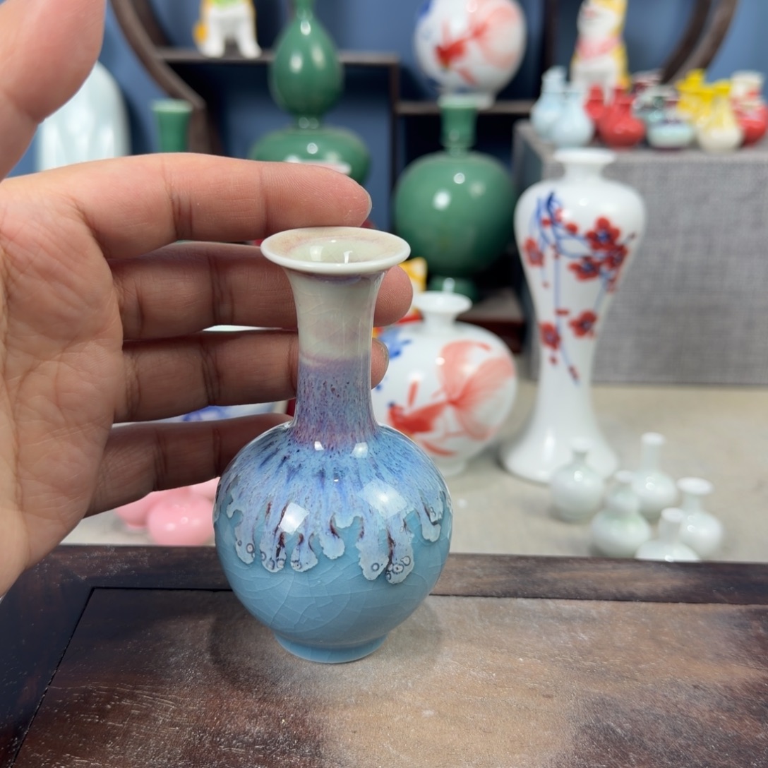 陶瓷手工小花器摆件