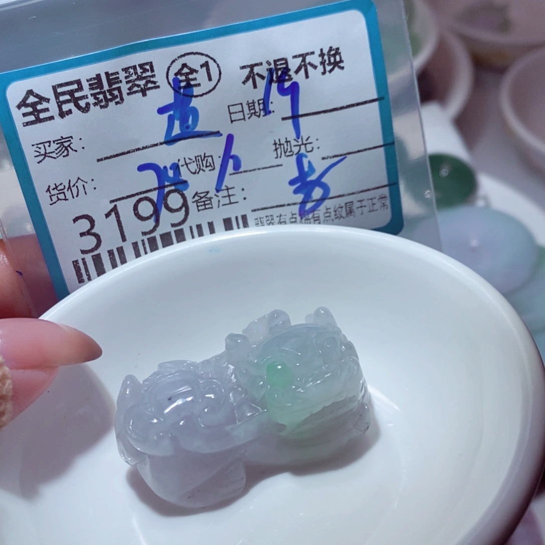 道***空翡翠未镶嵌颈饰翡翠