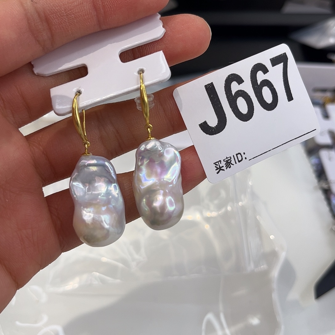 耳饰淡水珍珠银S925镶嵌