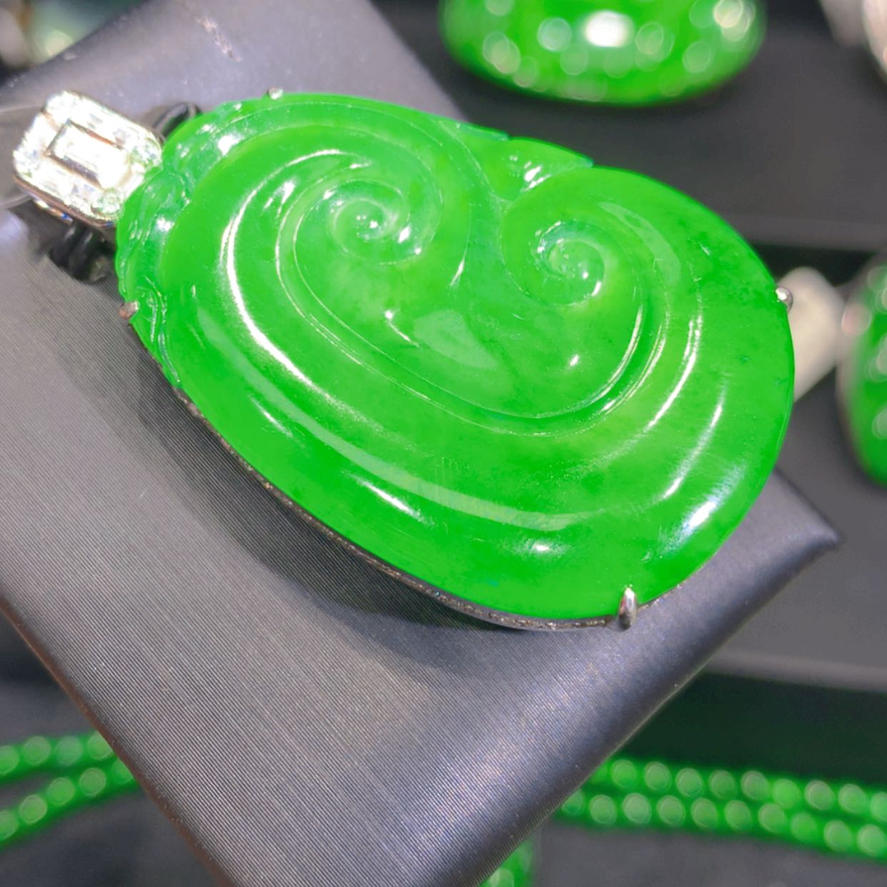 【闪购商品】翡翠颈饰银S925镶嵌23565645