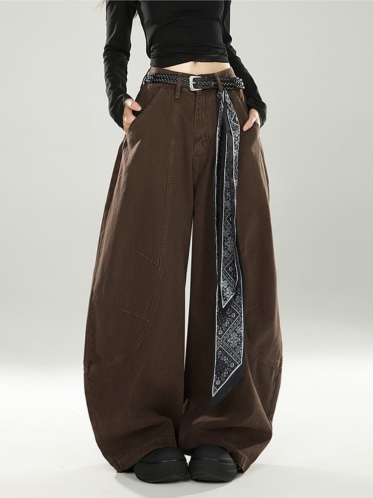 【直播链接】NO退NO换季显高弯刀工装阔牛仔裤【瑕疵孤品】公主病勿拍