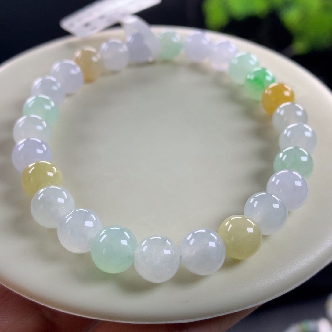 翡翠未镶嵌手链卡7.5