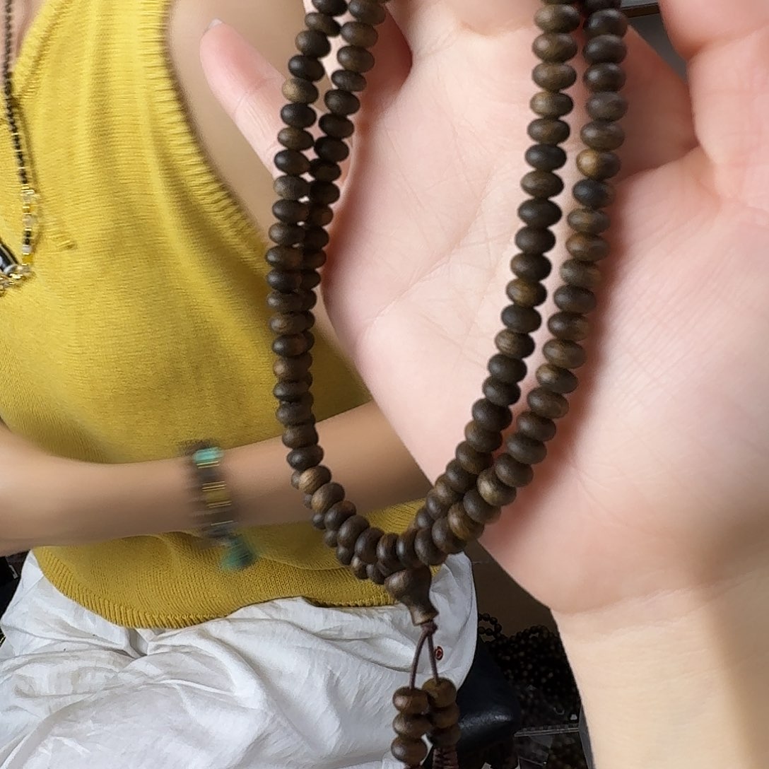 沉香香囊沉香黄棋楠算盘珠卡06三圈发一沉水级