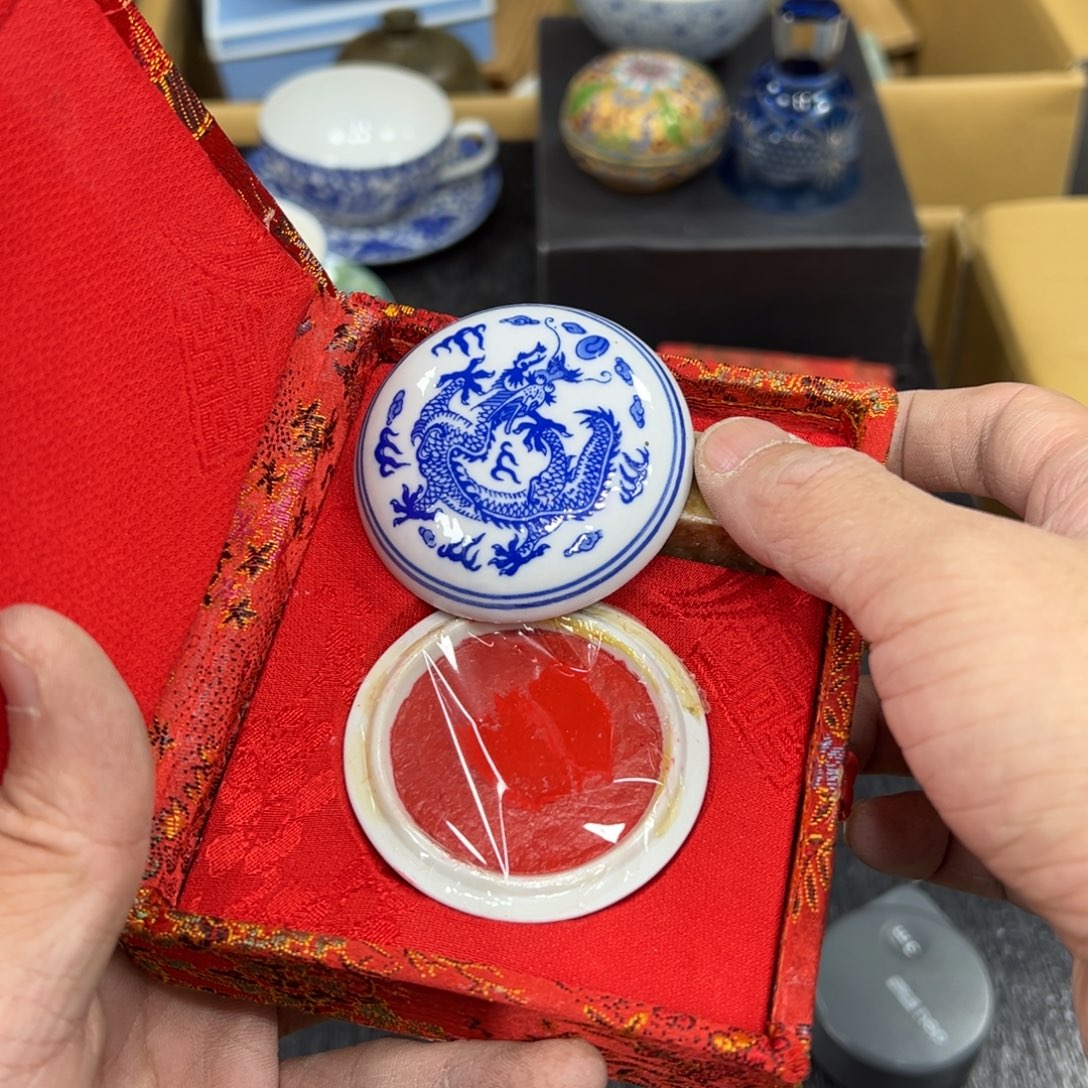 陶瓷日本中古工艺品摆件