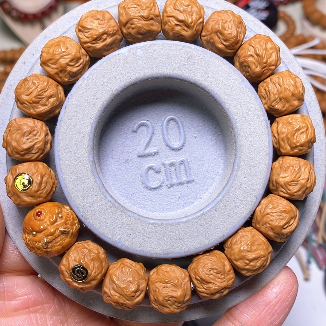 手串猴头核桃恶僧精工龙蛇之变尺寸13+全品聚宝盆