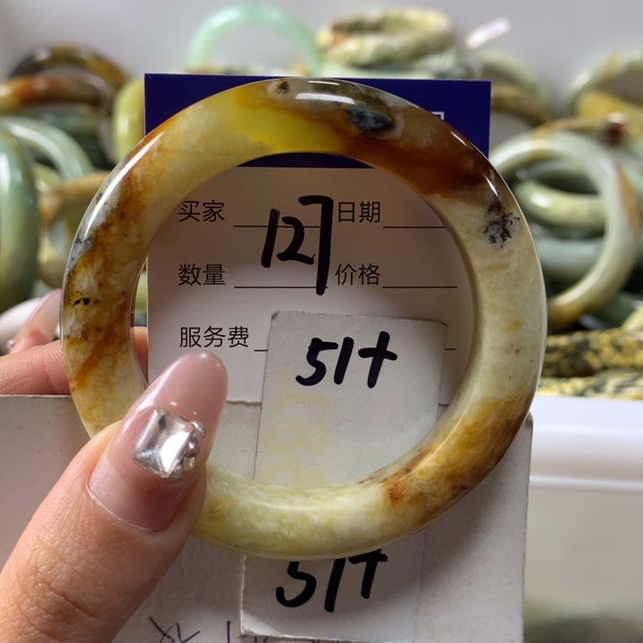 蛇纹石玉手镯未镶嵌127