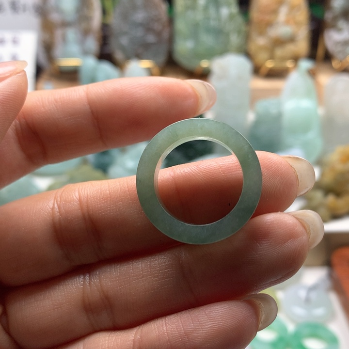 未镶嵌定制翡翠苍*涛戒指
