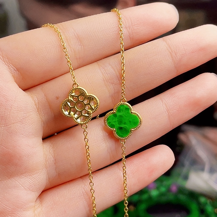 翡翠银S925镶嵌颈饰多样性