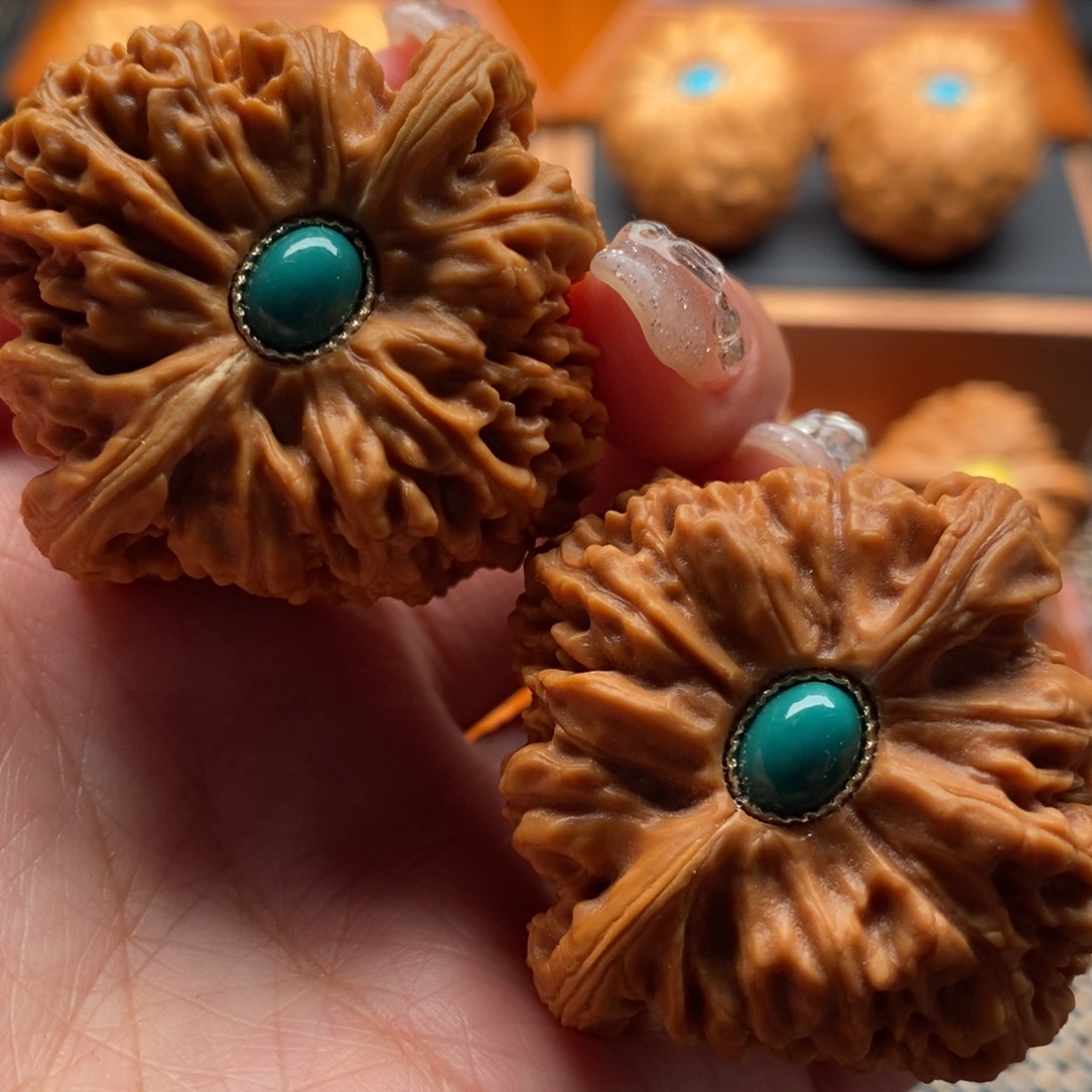 文玩核桃把件42尺寸南江石