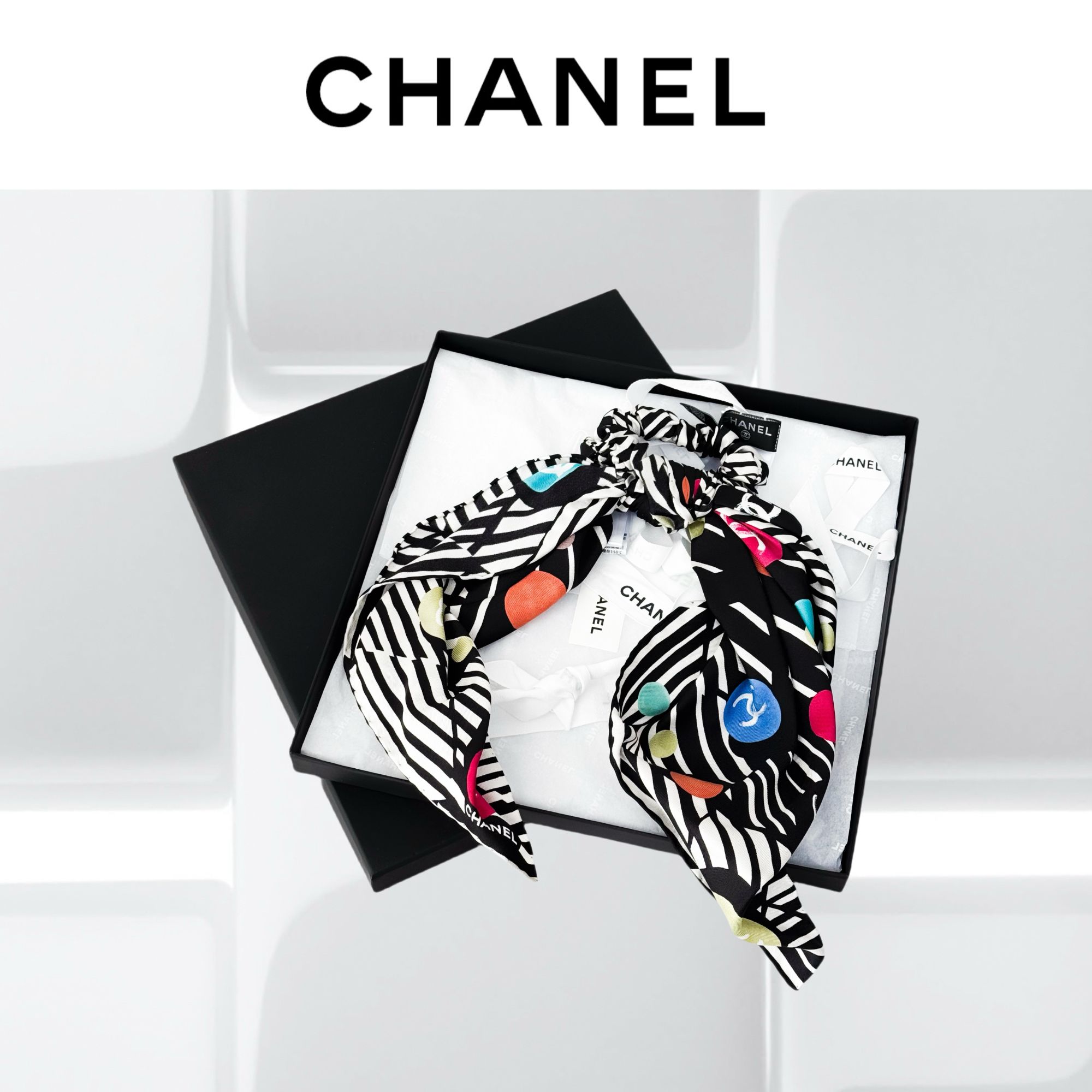 99新 Chanel/香奈儿 24S彩色蚕丝发绳