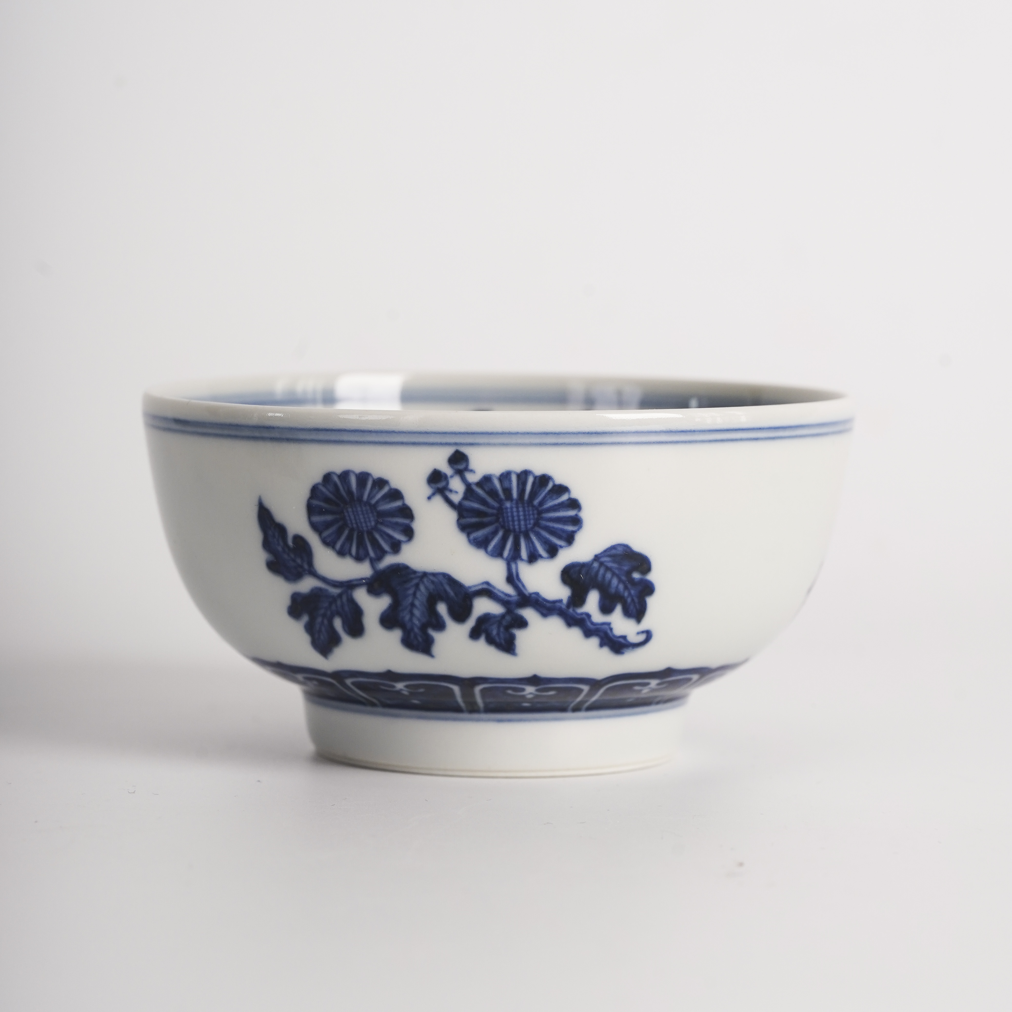 觉山隐窑觉山隐窑明折枝花缸杯