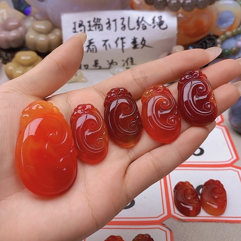 【闪购商品】未镶嵌玛瑙/玉髓珠宝半成品热****)