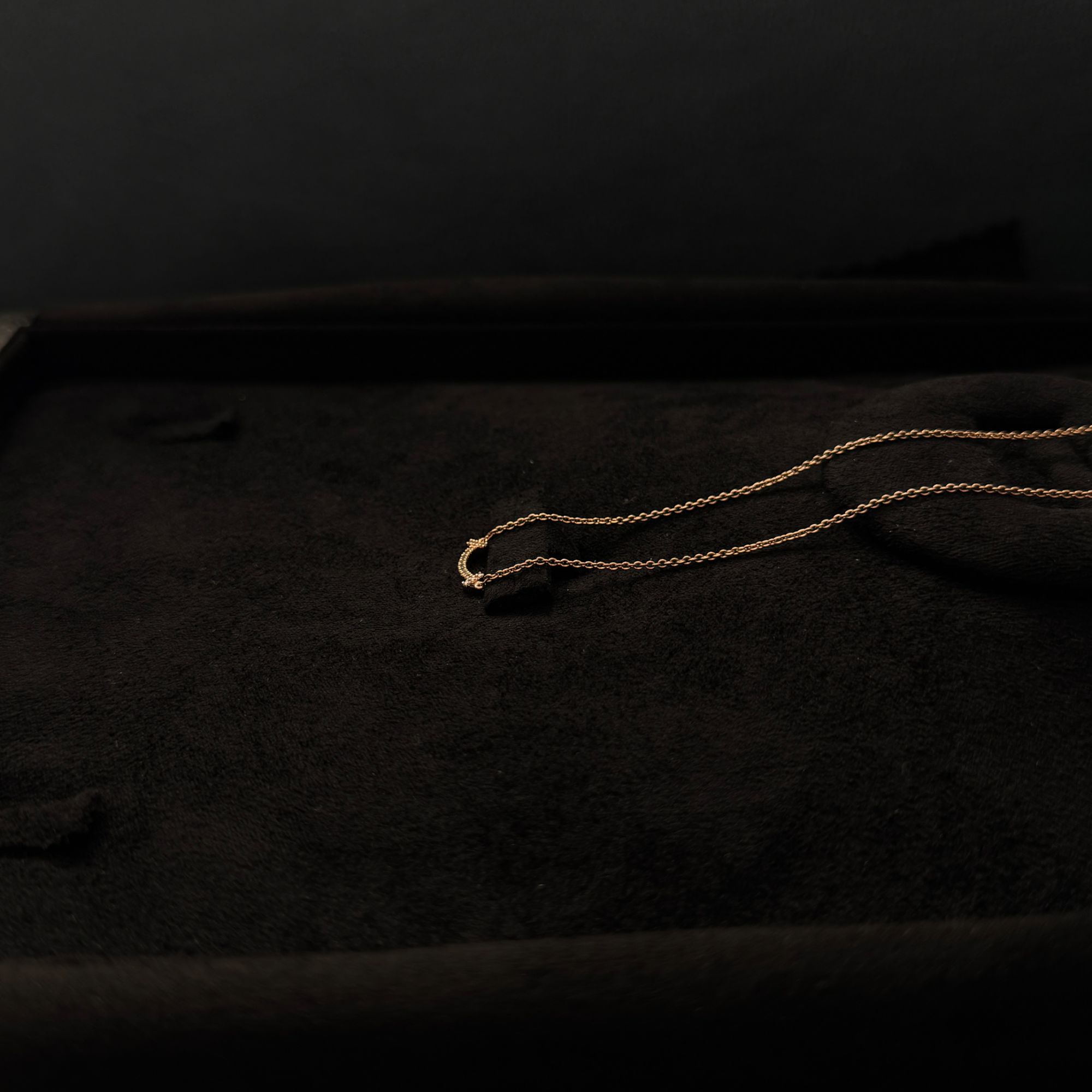 合金项链 轻奢简约百搭个性小号笑笑项链 xl0027