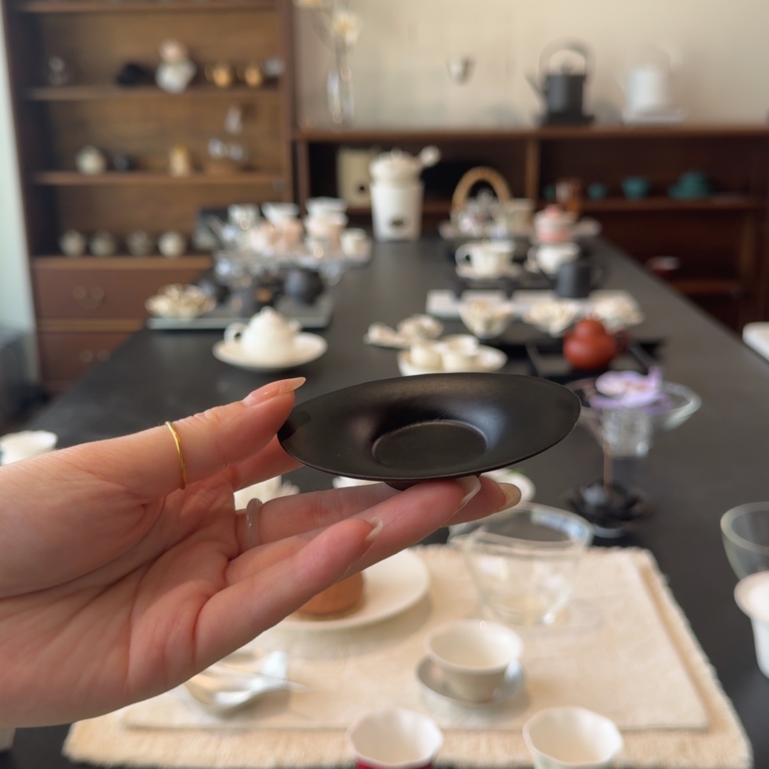 直播福利 黑檀木元宝杯垫