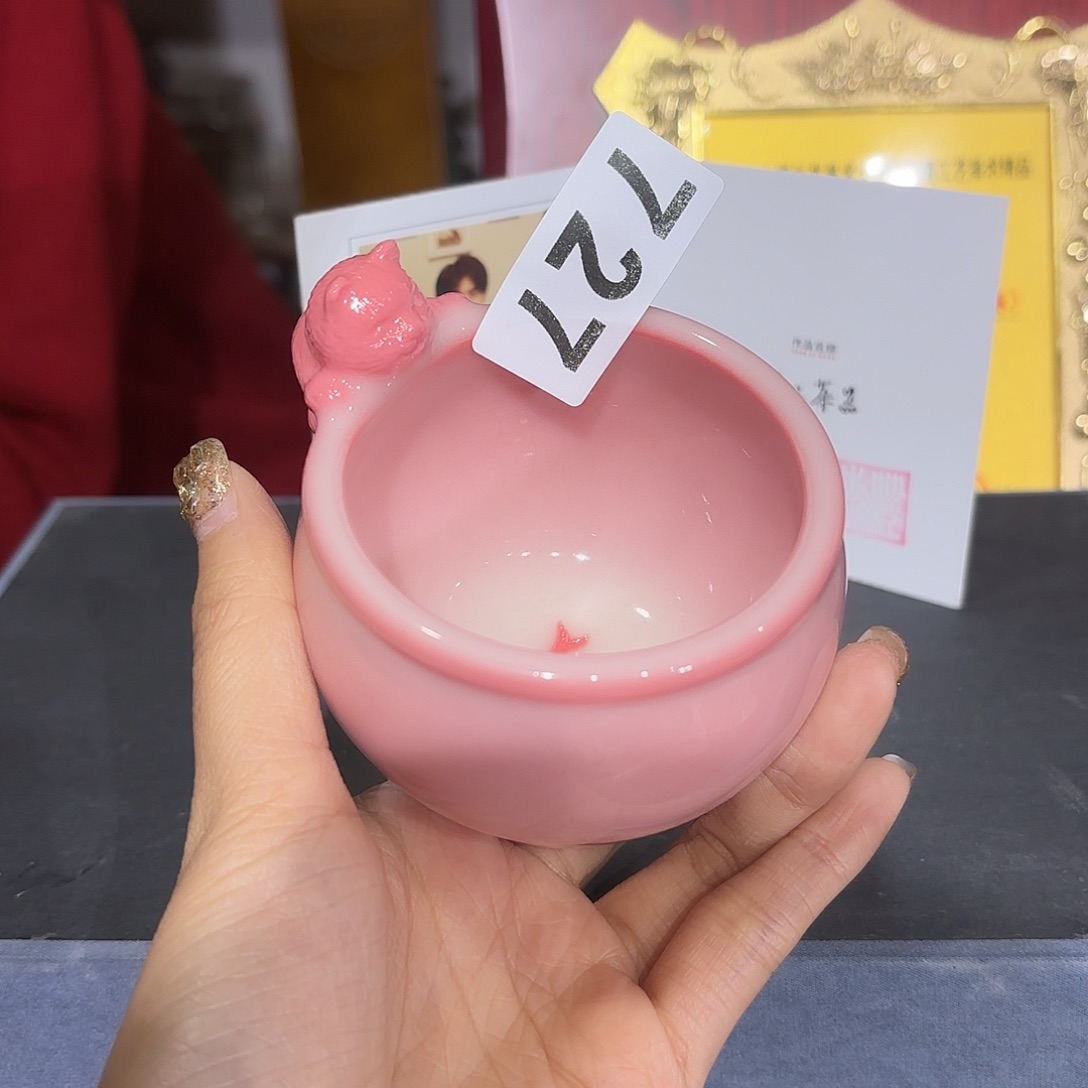 龙泉云间青瓷小米茶器