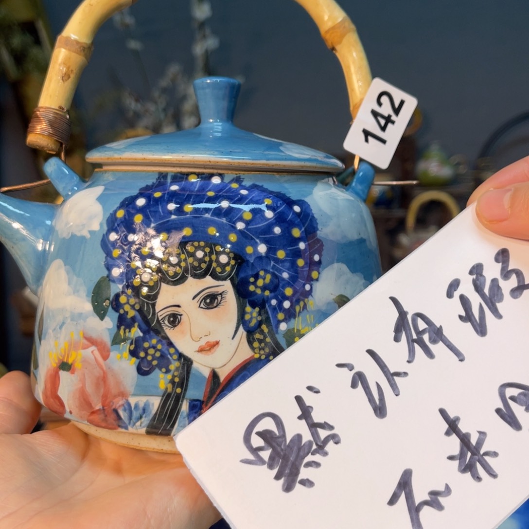 杯拽***字素浅陶瓷手工手绘