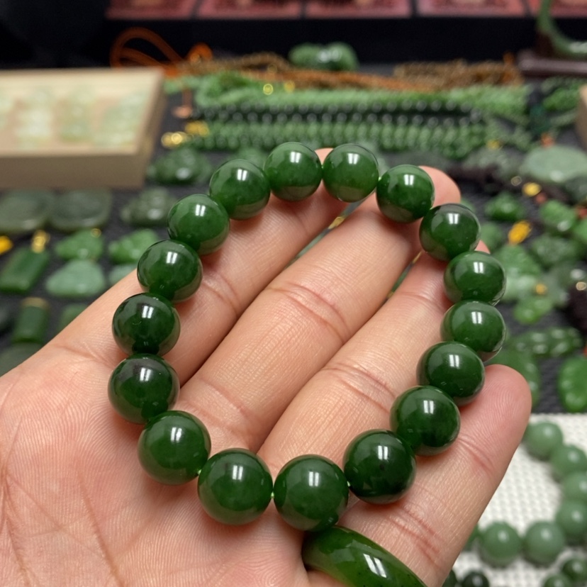【闪购商品】和田玉（碧玉）手链未镶嵌