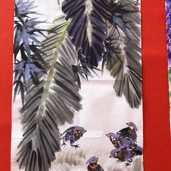 国画花鸟的翅膀和翅膀都是70.46