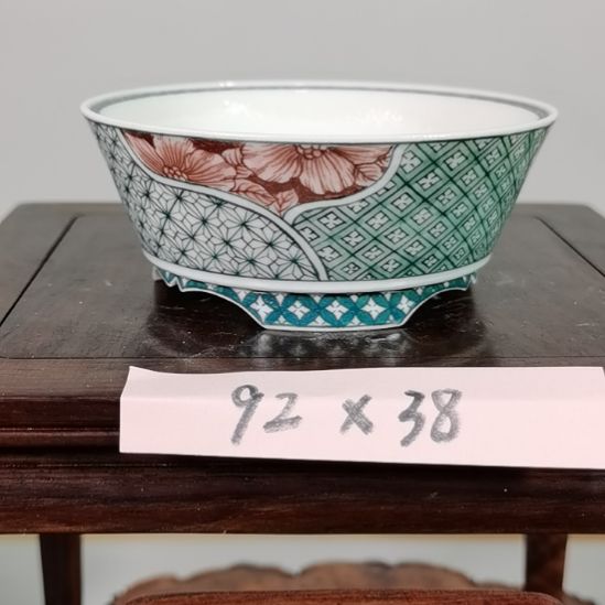 陶手工手绘大德堂釉盆