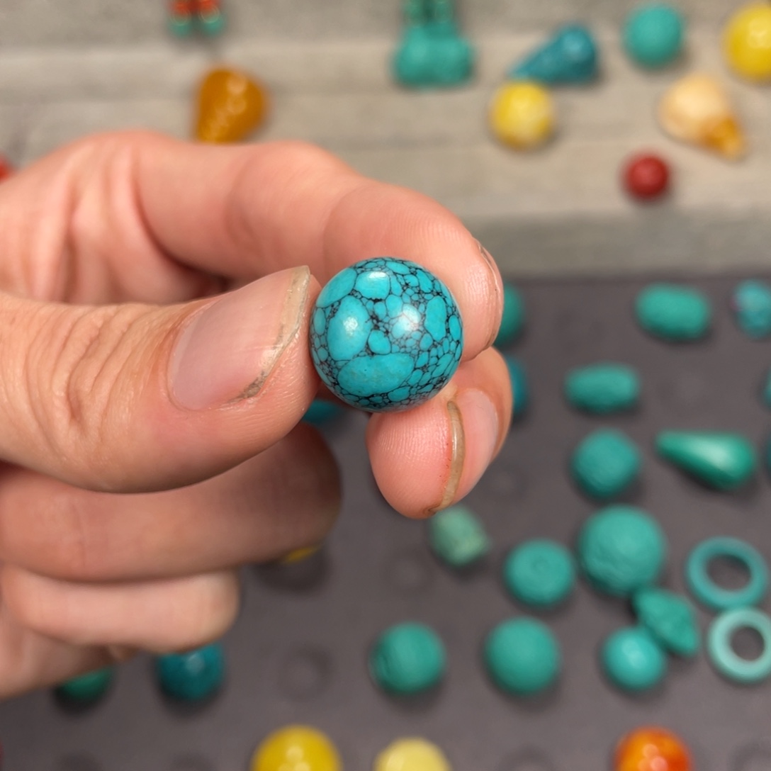 玛瑙/玉髓合金绿色14mm