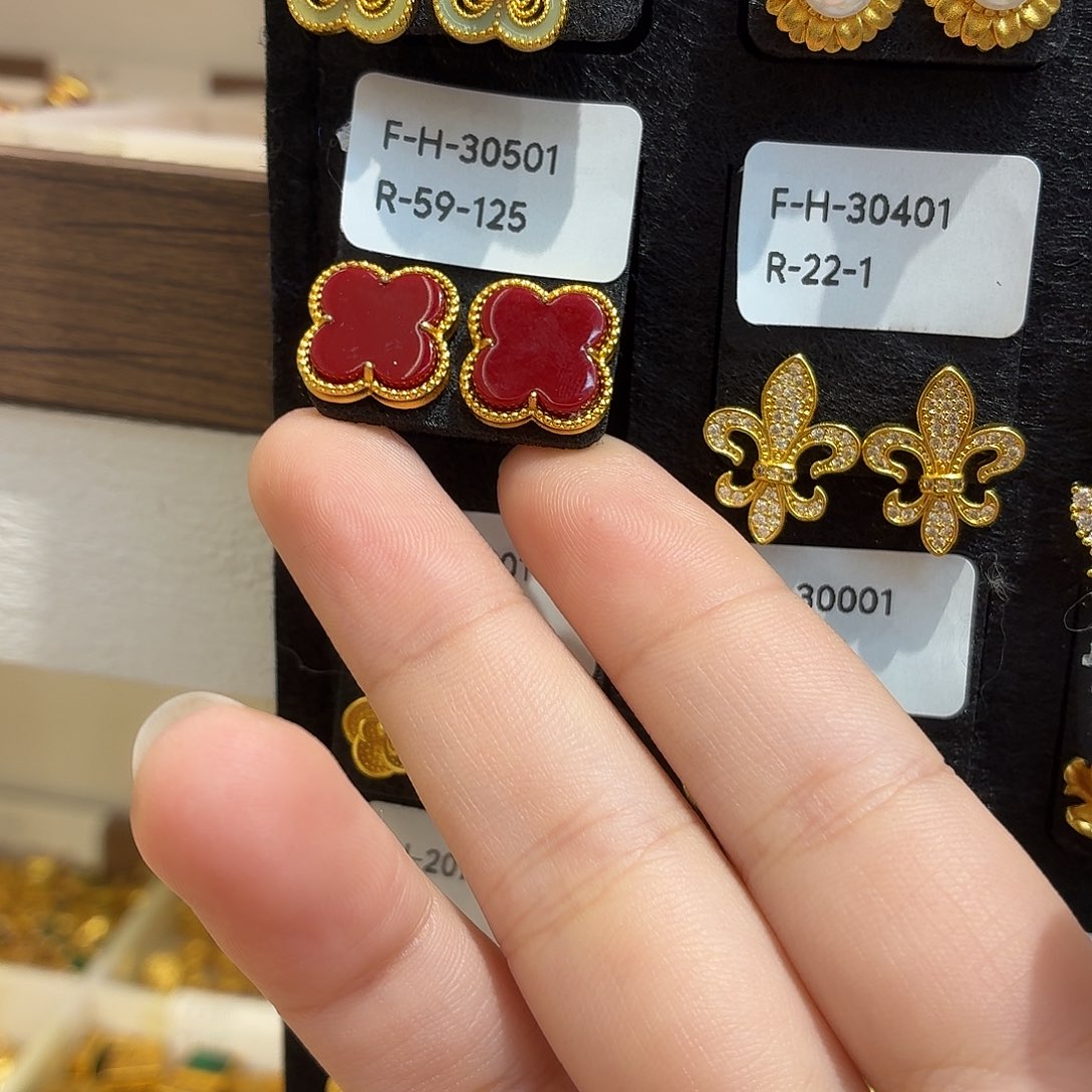 铜合金59-125强保色发 2个壹笔壹耳钉