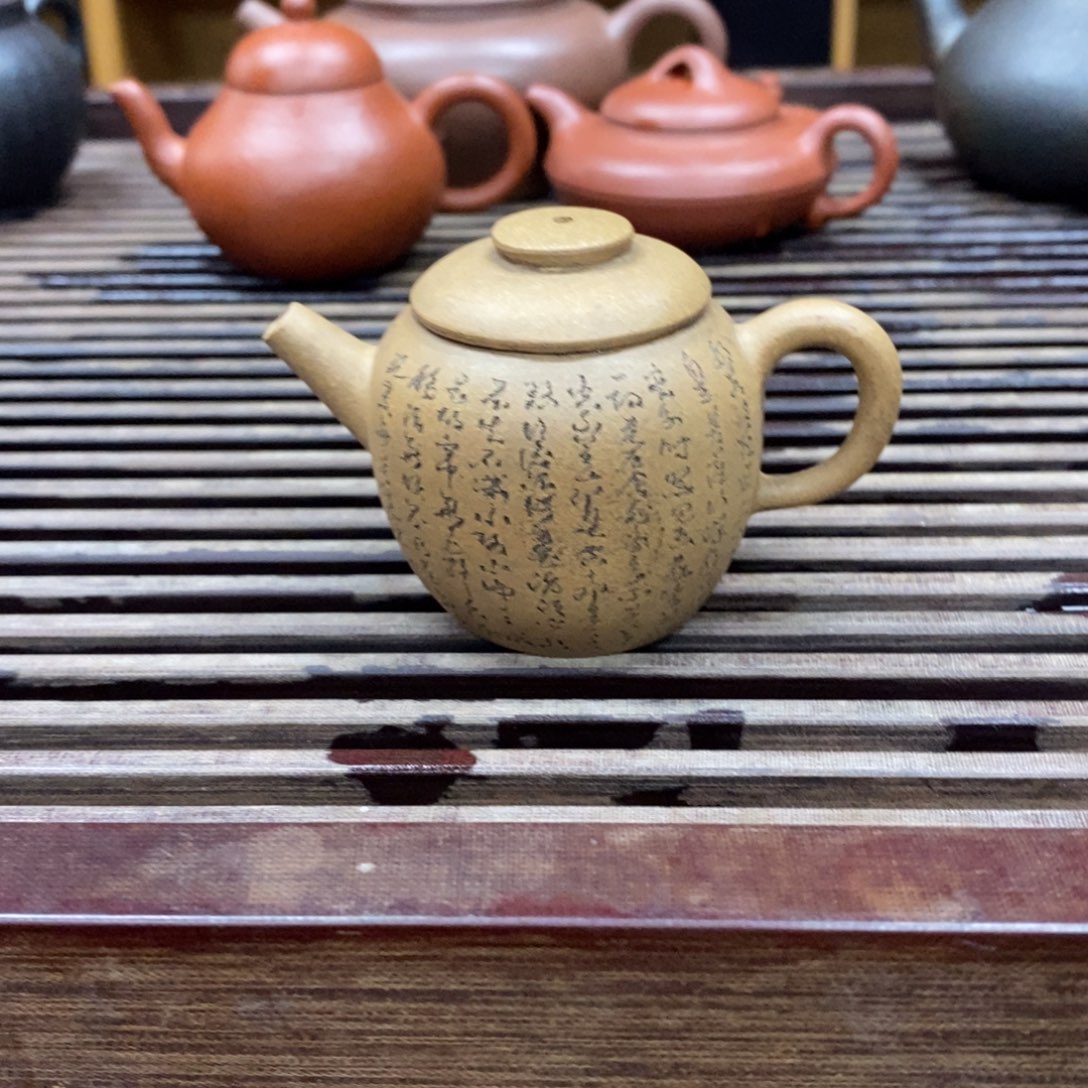 紫砂茶壶云*55毫升清晚期手工巨轮