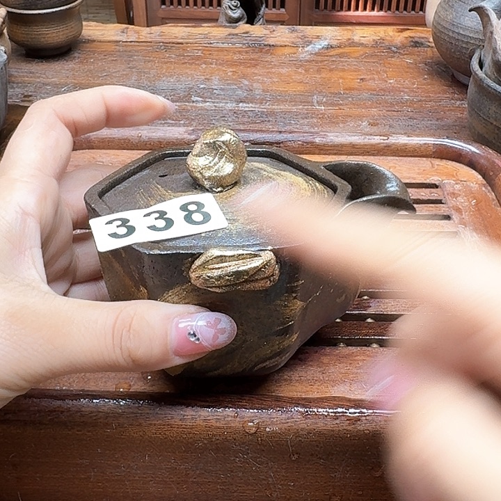 纯手工制作粗陶茶具