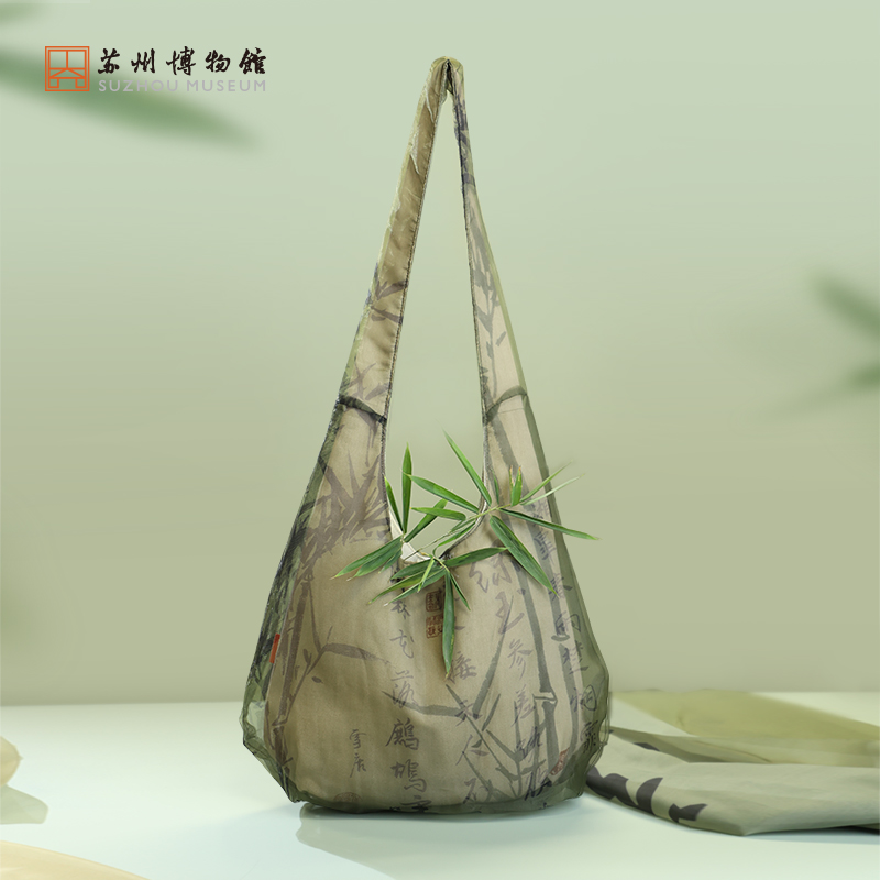 苏州博物馆 翰墨丹青斜挎包 国风书法超轻文艺轻便