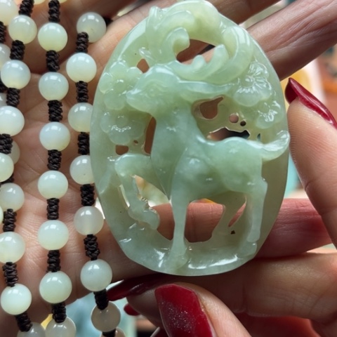 岫玉挂件未镶嵌挂件