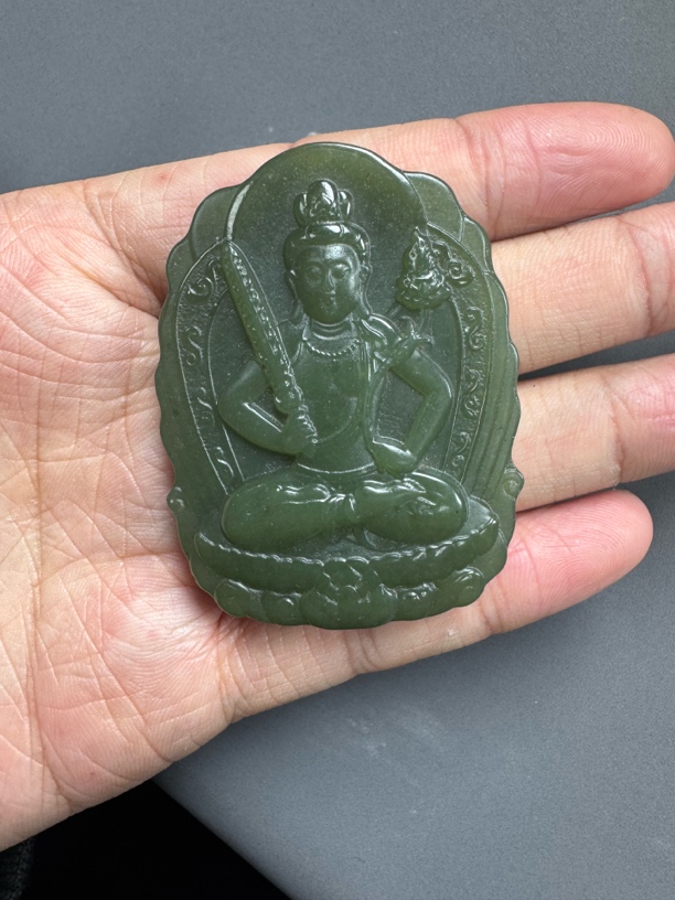 和田玉吊坠（守护神）
