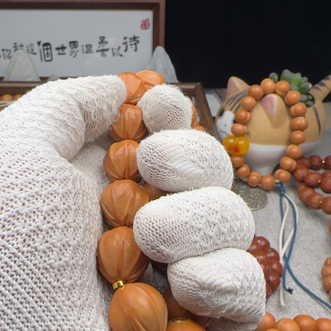 光***）猴头核桃手串铁核