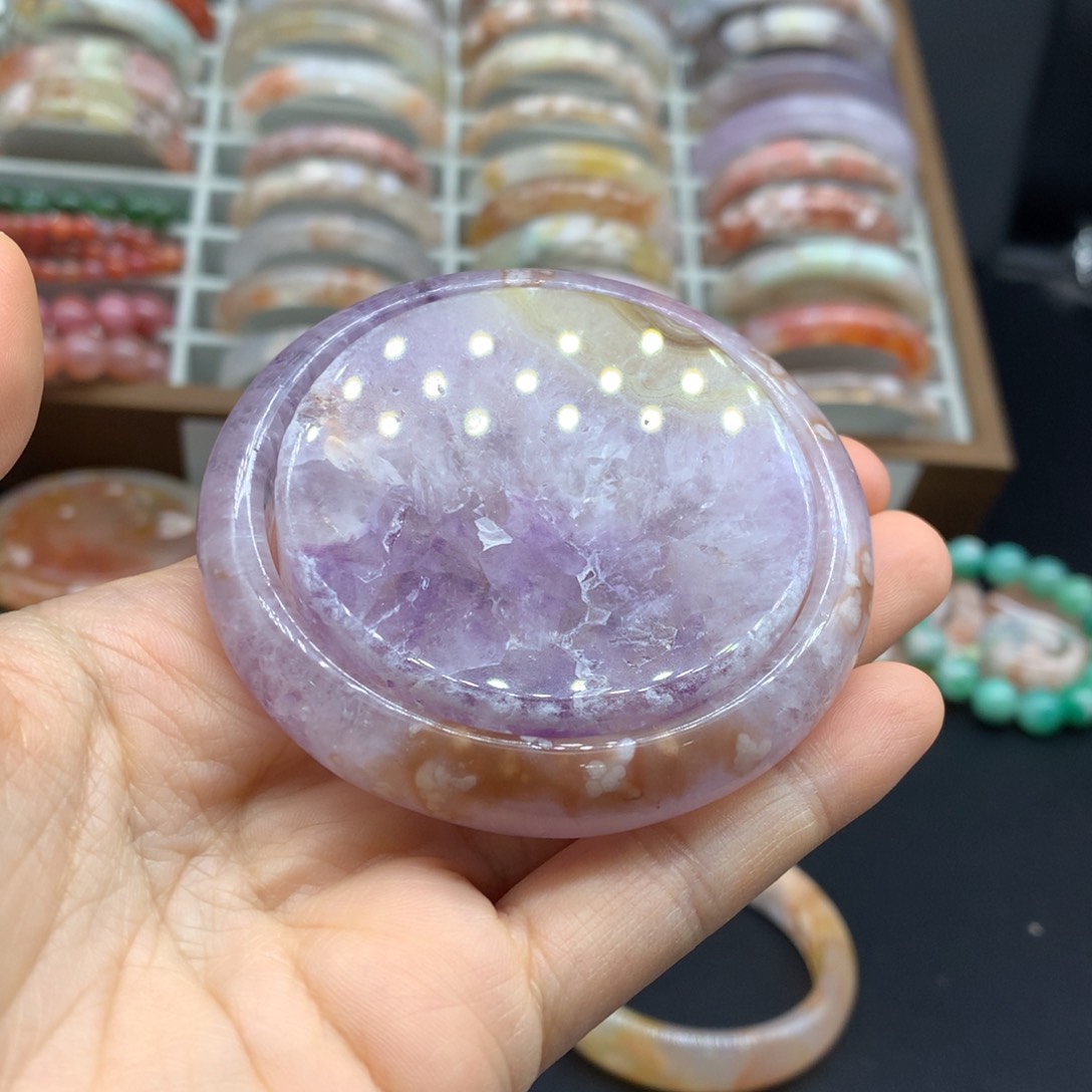 【闪购商品】玛瑙/玉髓手镯未镶嵌@*沫