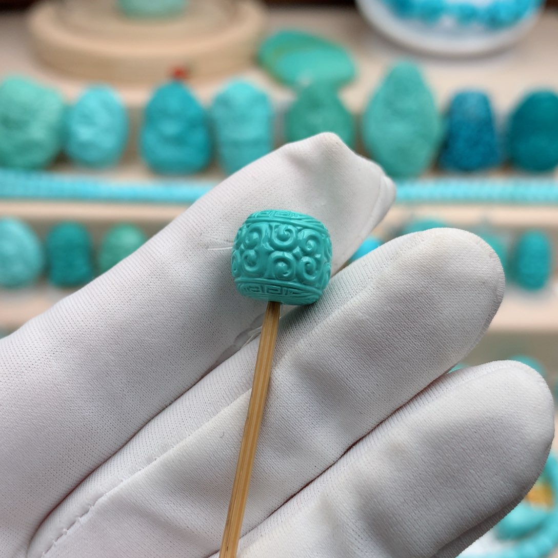 绿松石珠宝奇石未镶嵌憨***匪