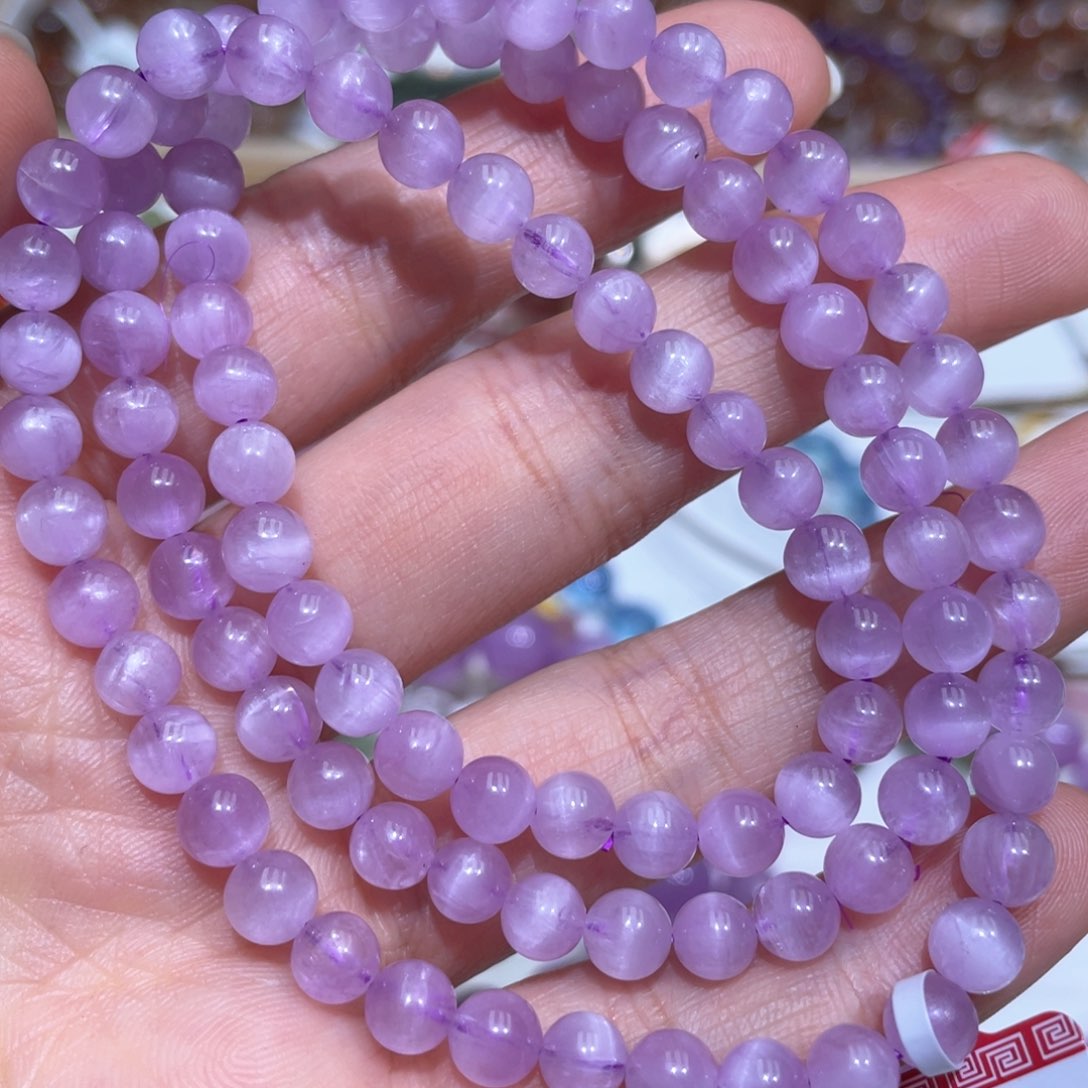 锂辉石手串未镶嵌