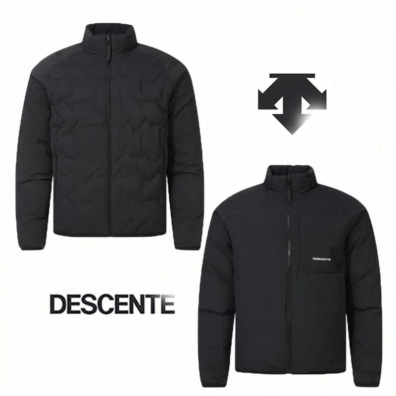 DESCENTE/【安欣同款】24新款秋冬两面穿立领鹅绒羽绒服男女同款