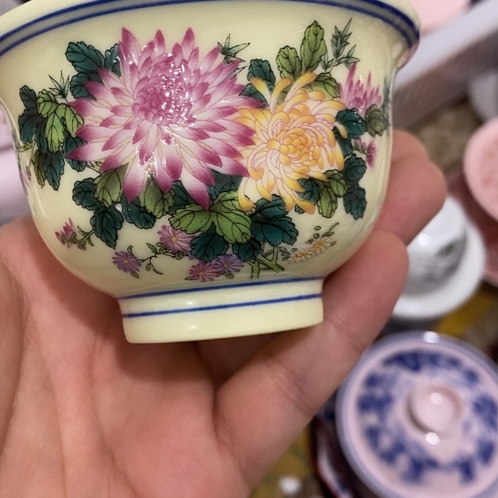 陶摆件景德镇陶瓷主人杯23455