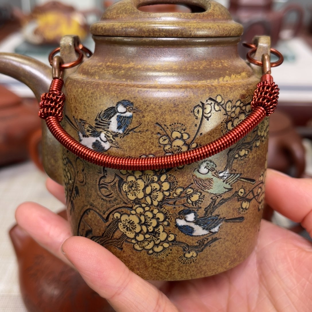 强***菜紫砂茶壶高货放漏