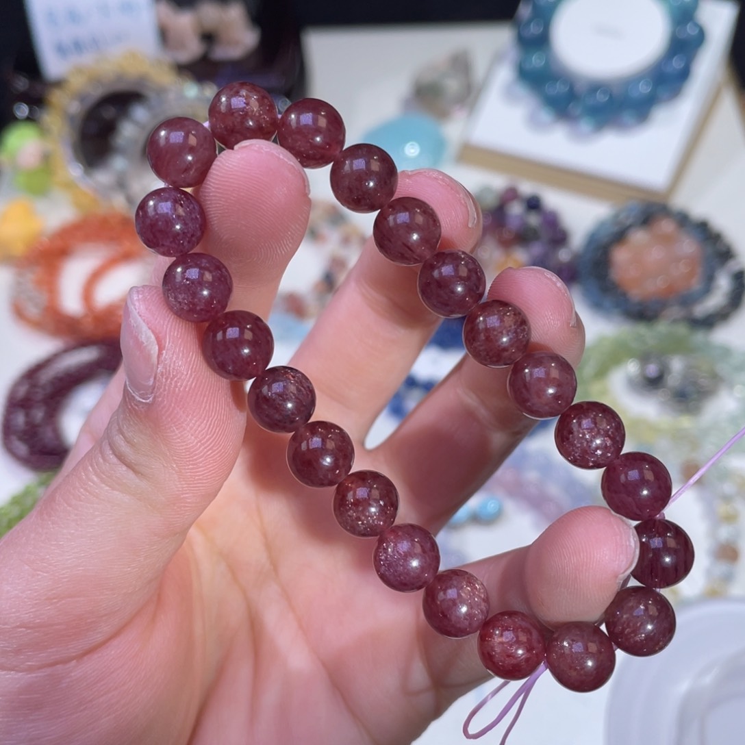 未镶嵌手链水晶车厘子星光草莓晶8+