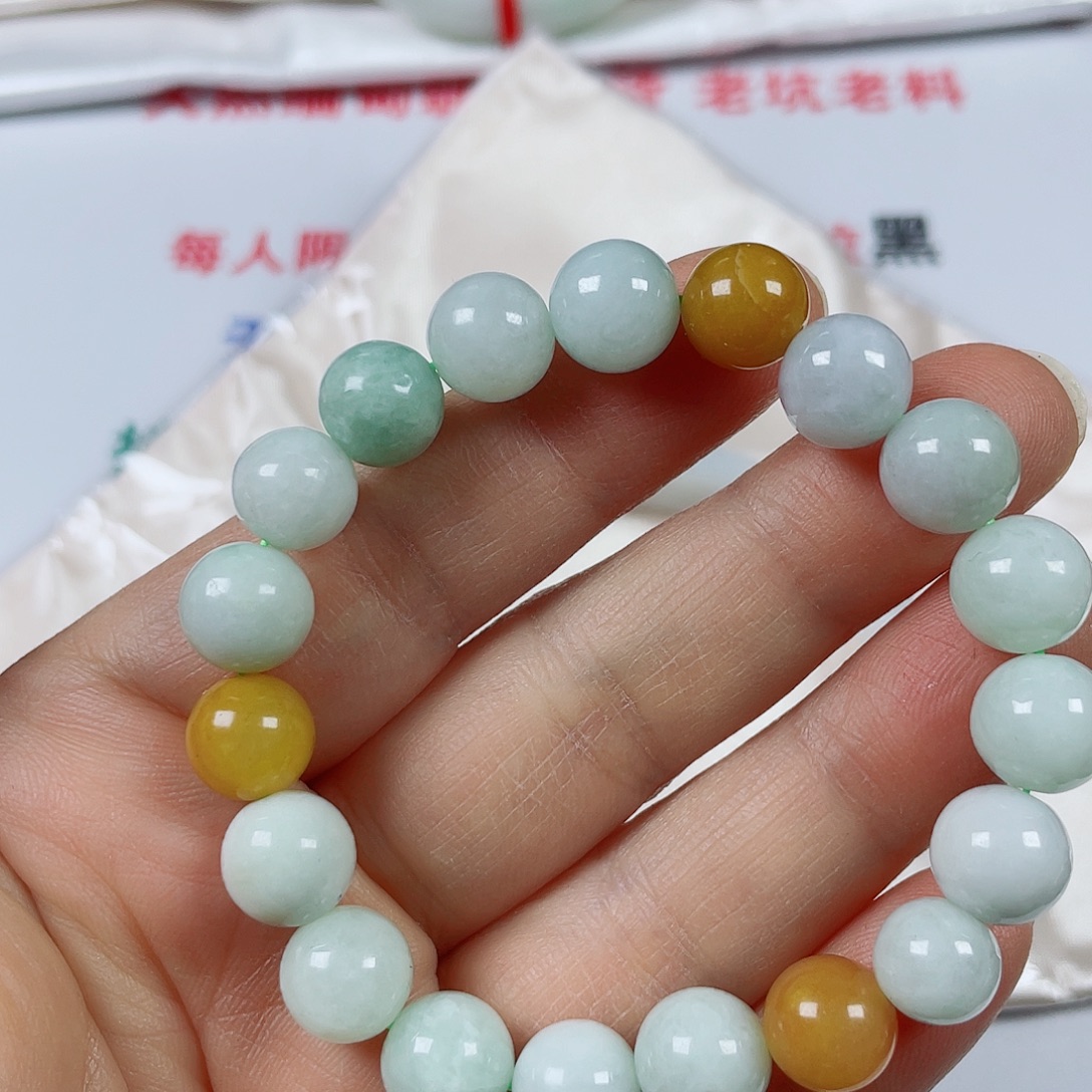 翡翠未镶嵌手镯天然翡翠手串