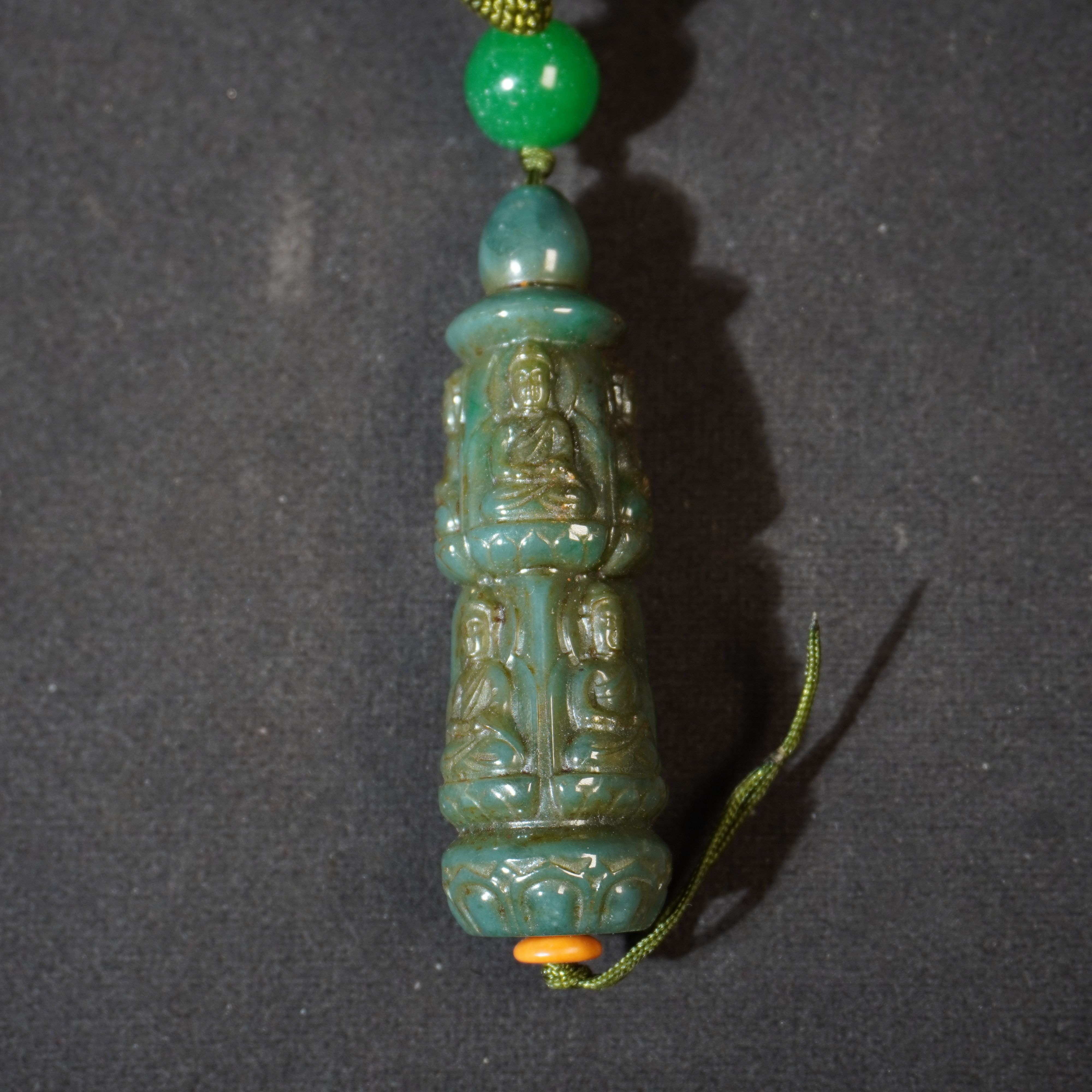 9SH49 清 和田玉手把件