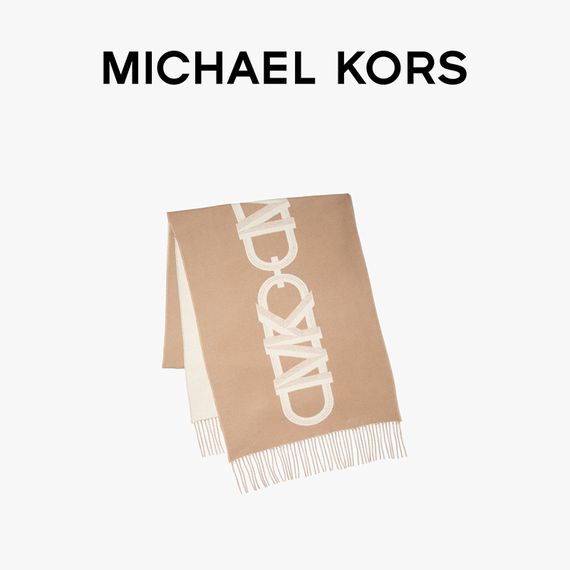 【檀健次同款】MICHAEL KORS MK 提花羊毛围巾披肩