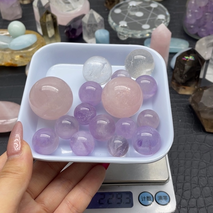 水晶9未镶嵌叶*天然水晶